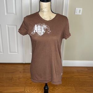 Abercrombie & Fitch Vintage L Brown Tshirt